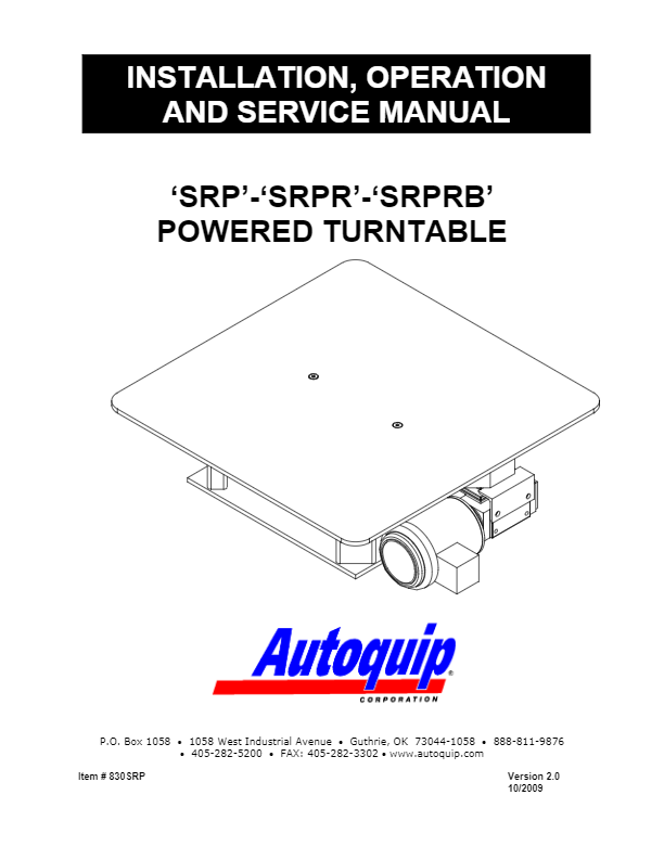 Beacon - Heavy Duty Turntable - Motorized Turntable BSTPC-EHD