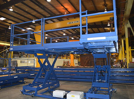 mobile work stands for aerospace industry - Autoquip