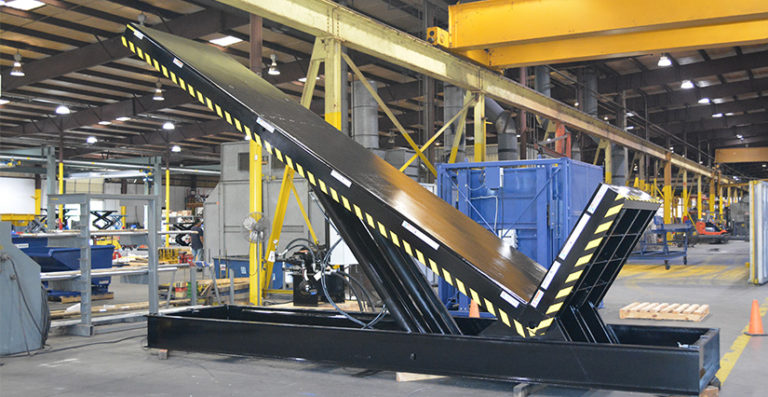 Oversized 90 Degree Tilter for Army Ammunition Plant - Autoquip