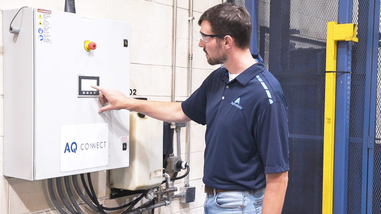 Using remote monitoring through AQ Connect for material lifts - Autoquip