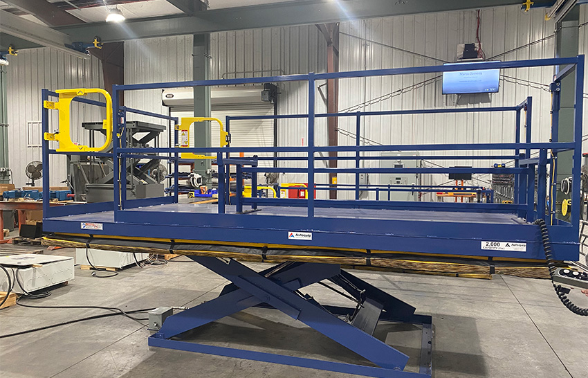 Carousel Work Platform with Special Tooling Fixture - Autoquip