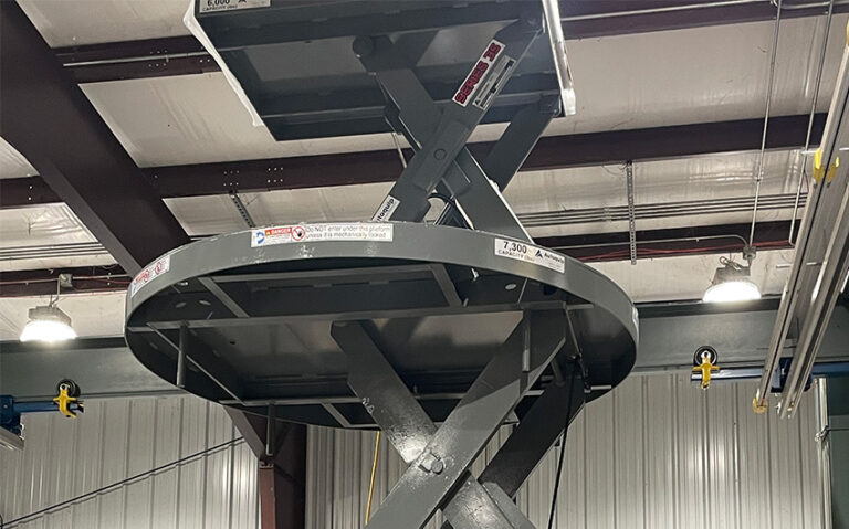 Specialized Scissor Lift for Refractory Installation - Autoquip