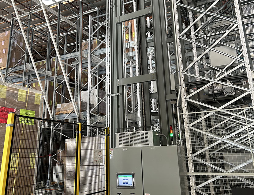 Automated VRC for AGV Rack System Retrieval and Storage - Autoquip Lifting Solutions