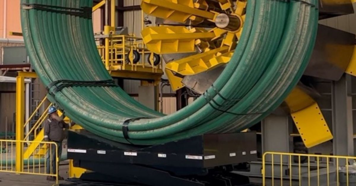 industrial lift for coil manufacturing